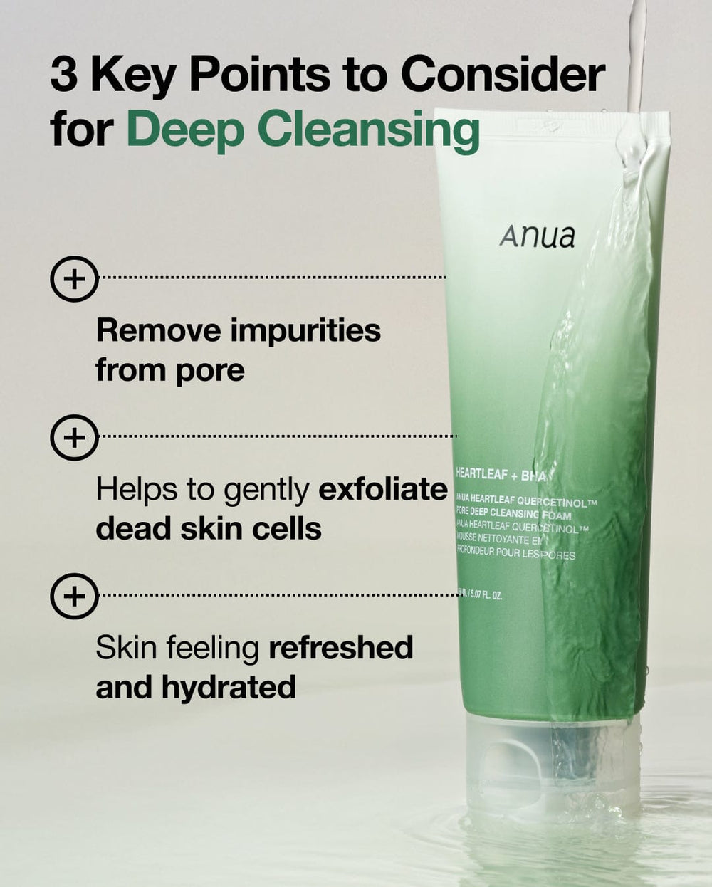 Heartleaf Quercetinol Pore Deep CLeansing Foam 150 ml