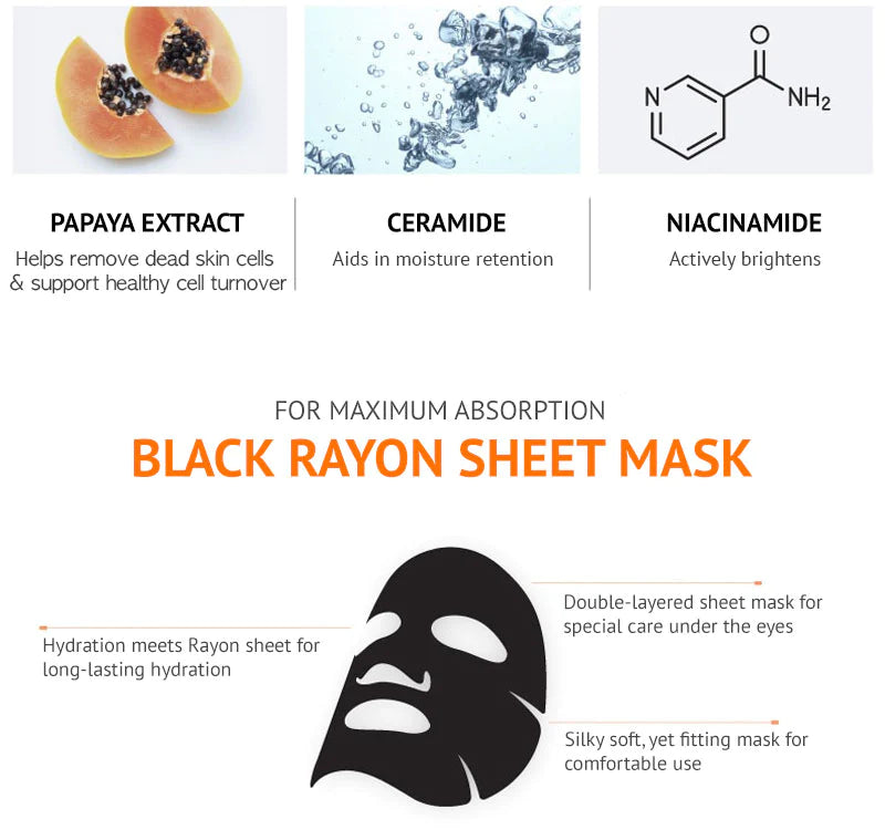 Real Water Brightening Black Mask